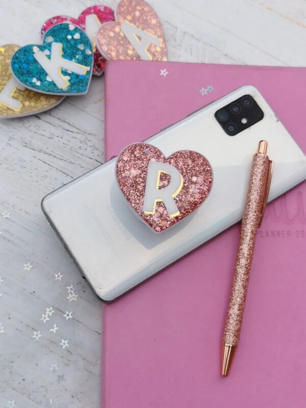 Pop Sockets Glitter Inicial